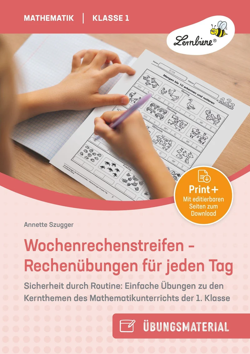 Wochenrechenstreifen - Rechenübungen für jeden Tag