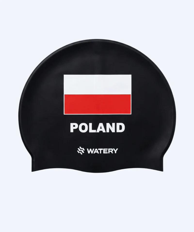Watery Badekappe - Poland - Schwarz