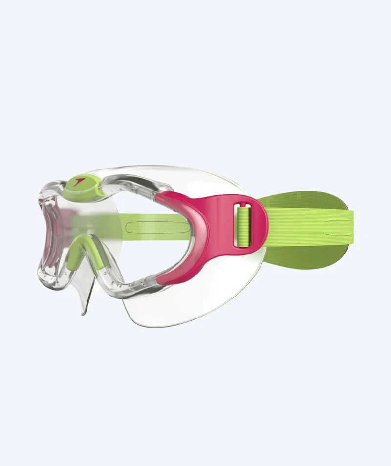 Speedo Schwimmbrille für Kinder (2-6) - Sea Squad Mask - Klar/Rosa
