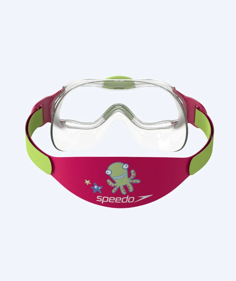 Speedo Schwimmbrille für Kinder (2-6) - Sea Squad Mask - Klar/Rosa