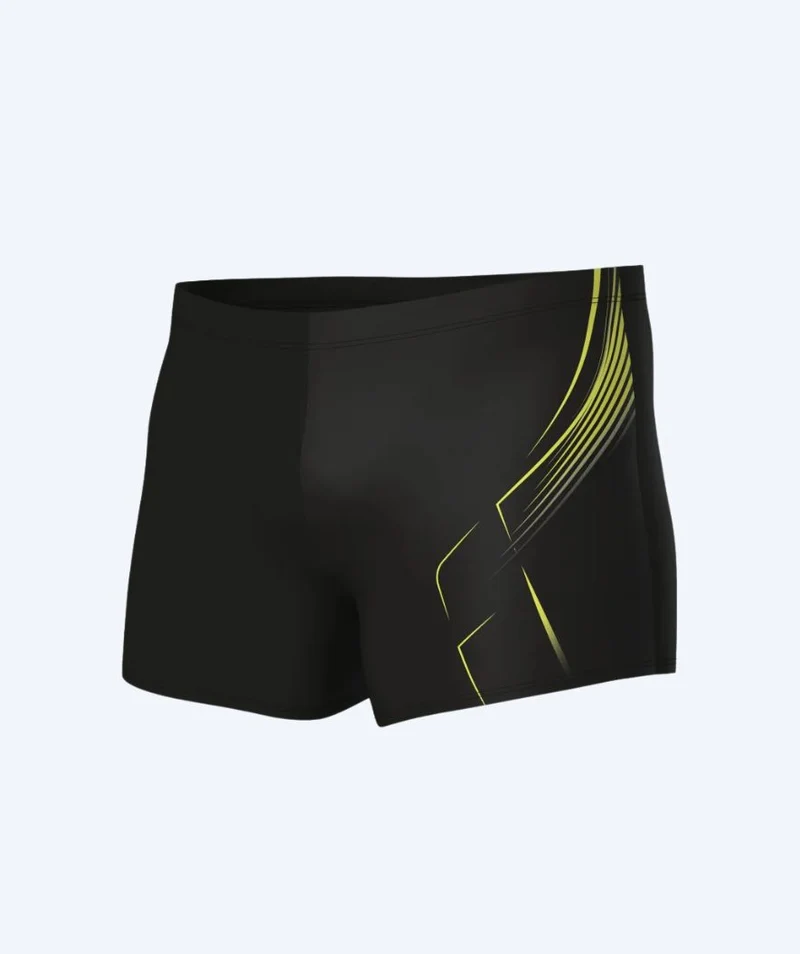 Arena Trunks für Herren - Dive - Schwarz/Gelb