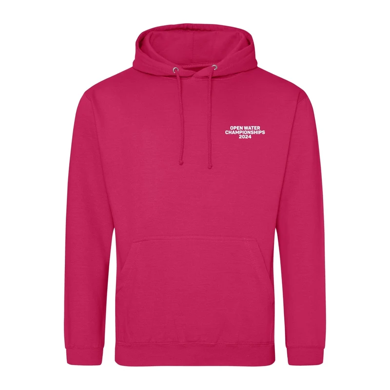 Swim England North West / North East Open Water Regional Championships 2024 Hoodie - Hot Pink