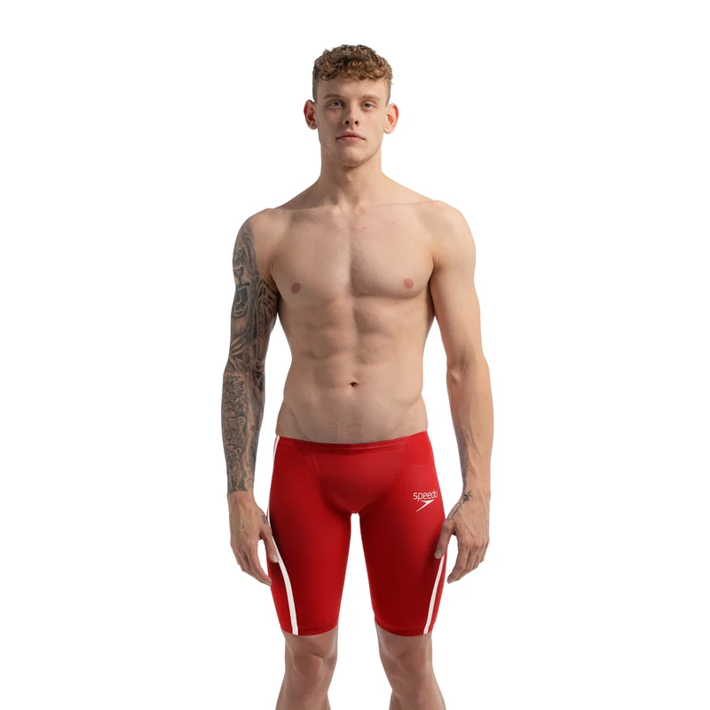 Speedo Fastskin LZR Pure Intent 2.0 Men's Jammers - Flame Red/White