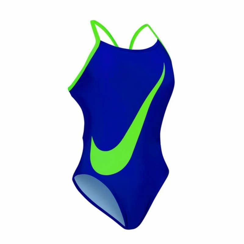 Nike Big Swoosh Women's Swimsuit - Blue Green