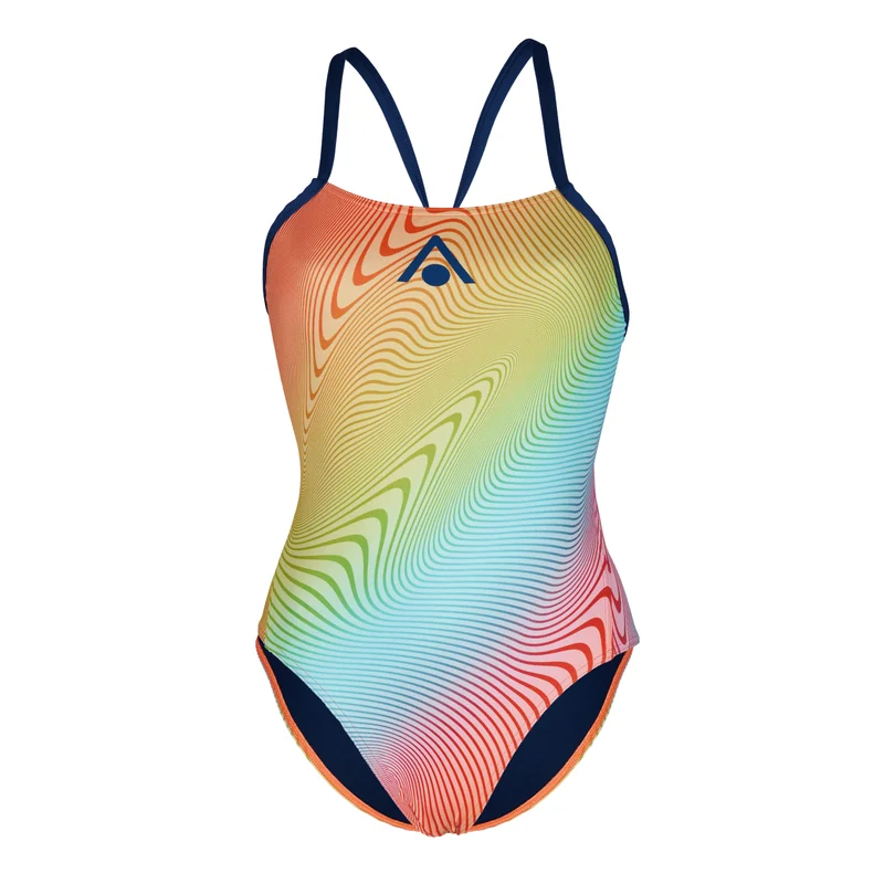Aqua Sphere Essentials Tie Back Women's Swimsuit - Multi/Orange