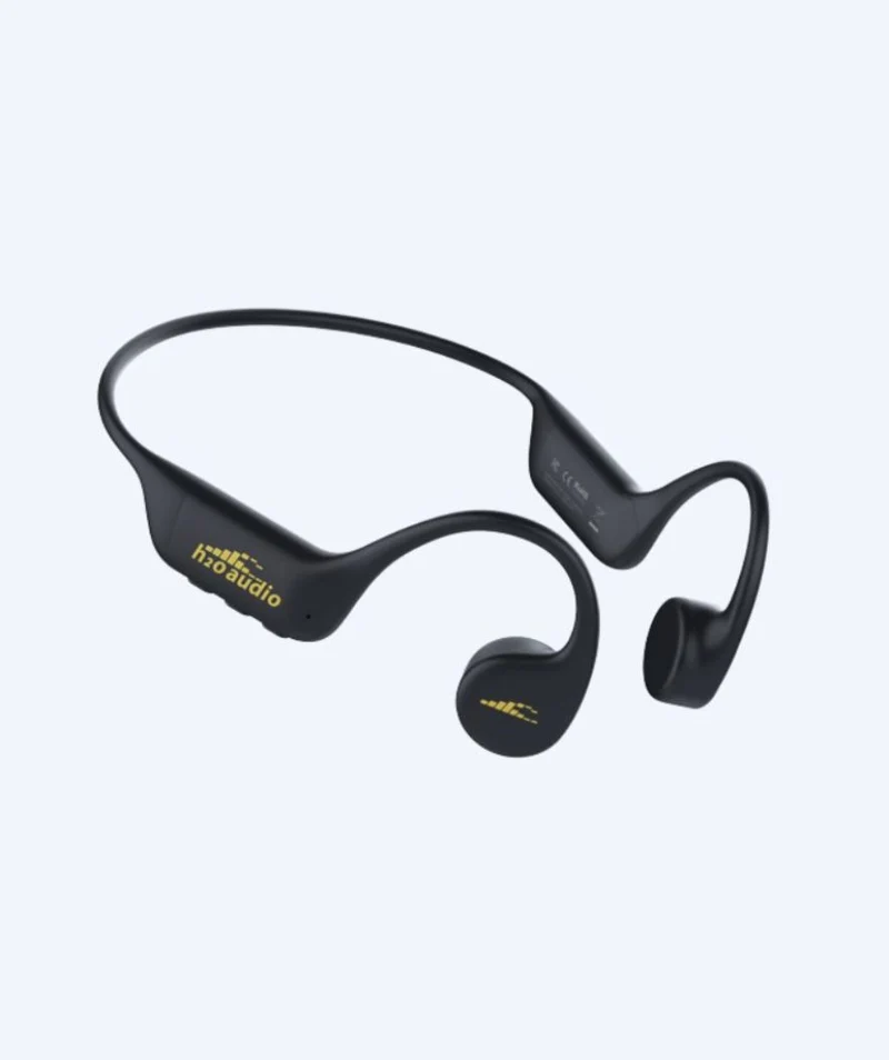 H2OAudio wasserdichte Kopfhörer - Tri 2 PRO Multi-Sport mit BT und MP3 - Schwarz