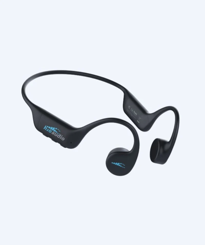 H2OAudio wasserdichte Kopfhörer - Tri 2 Multi-Sport mit BT und MP3 - Schwarz