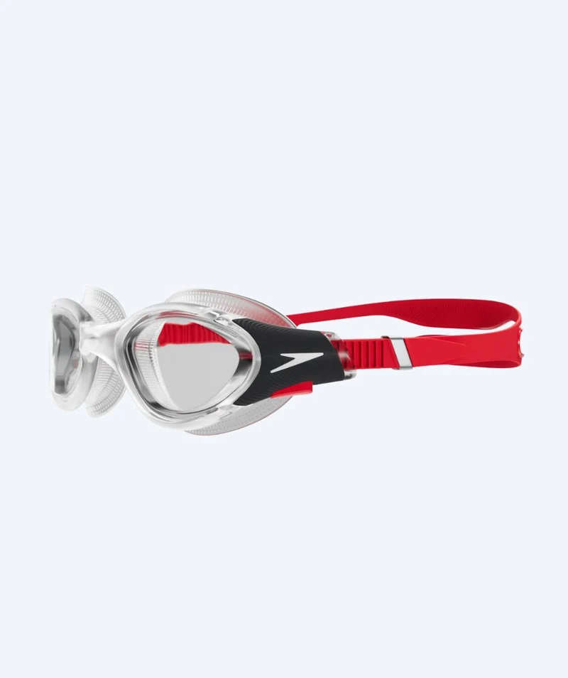 Speedo Schwimmbrille für Freizeitschwimmer - Biofuse 2.0 - Weiß/Rot