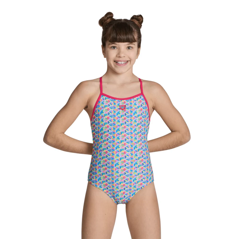 Arena Starfish Girl's Swimsuit - Freak Rose/Multi