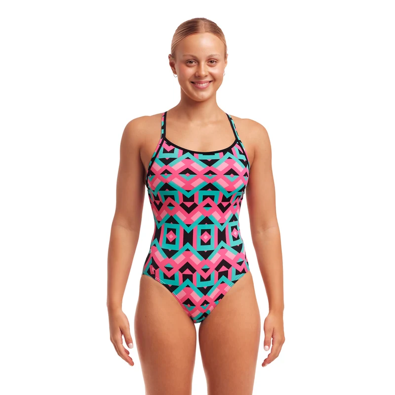 Funkita Square Stare Diamond Back Ladies Swimsuit
