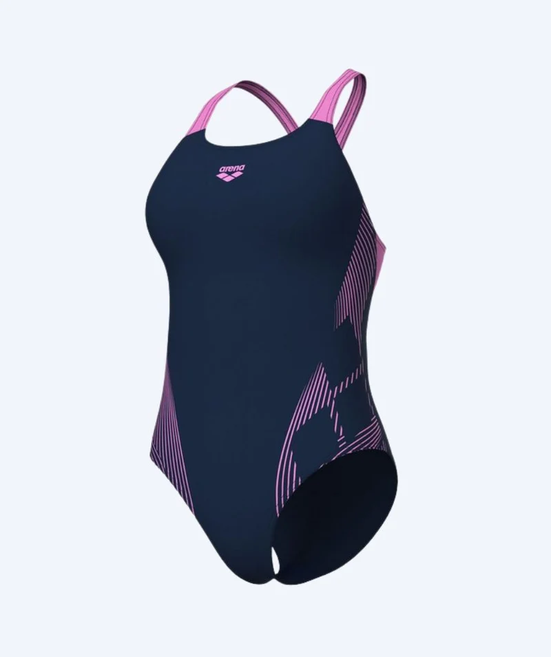 Arena Badeanzug für Damen - Lily - Dunkelblau/Rosa