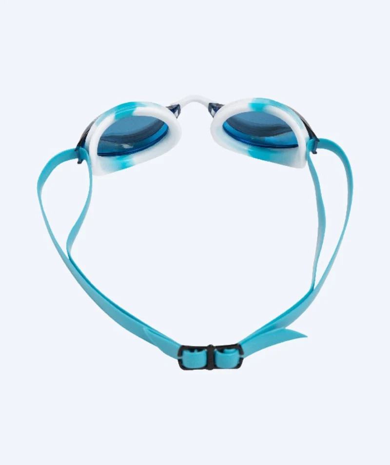 Arena Elite Schwimmbrillen - Python - Hellblau/Dunkelblau (Mirror Scheiben)