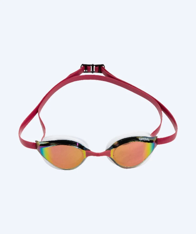 Arena Elite Schwimmbrillen - Python - Rot/Gold (Mirror Scheiben)