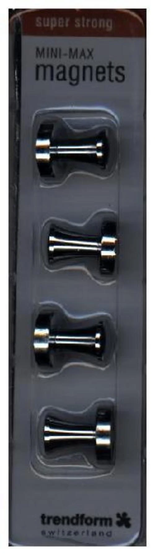 Superstrong Magnets MINI-MAX 4er Set silber