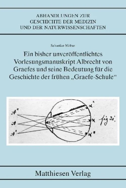 Ein bisher unveröffentlichtes Vorlesungsmanuskript Albrecht von Graefes und seine Bedeutung für die Geschichte der frühen \"Graefe-Schule\"