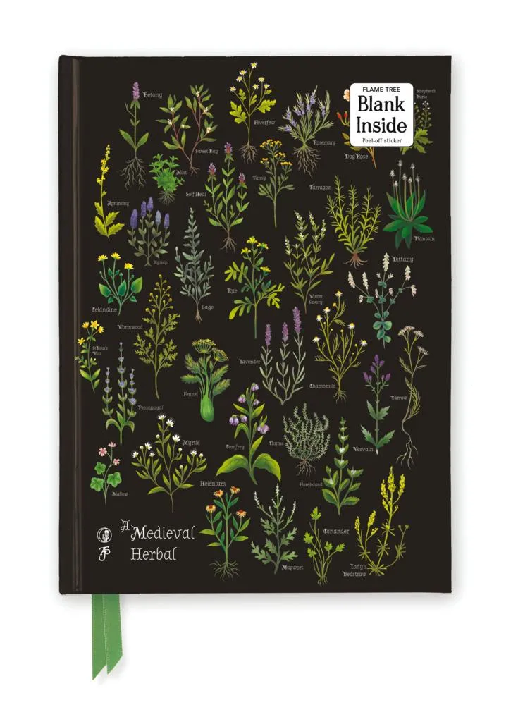 Anna Stead: A Medieval Herbal (Foiled Blank Journal)