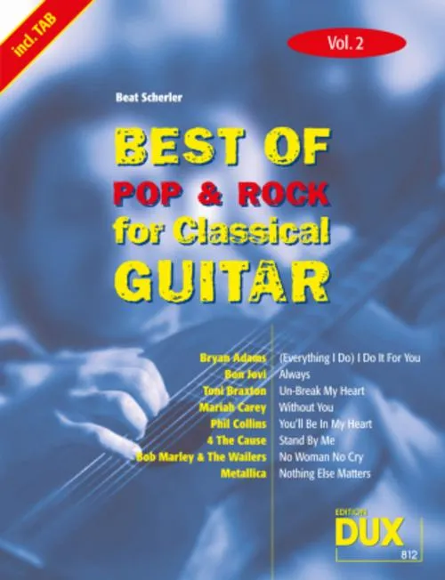 Best of Pop & Rock for Classical Guitar.Vol.2