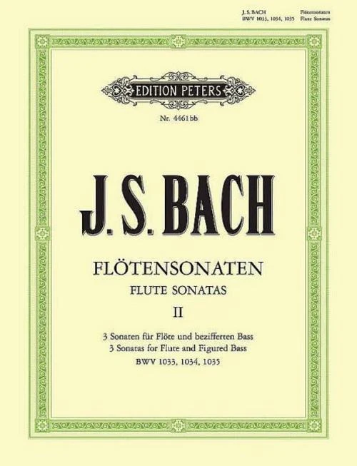 Sonaten für Flöte und bezifferten Bass BWV 1033 - 1035 / URTEXT