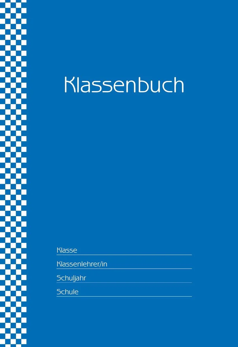 Klassenbuch \"Standard\", Umschlagfarbe: blau