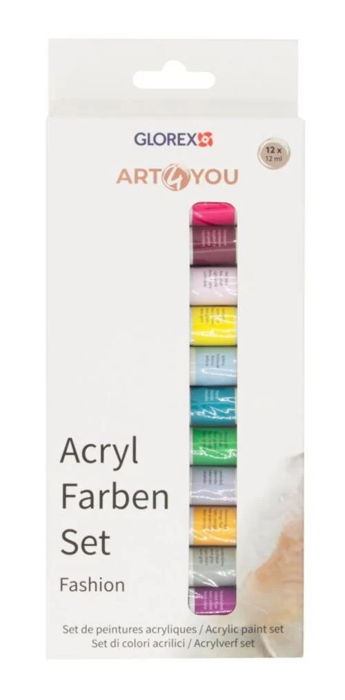 Acrylfarben-Set Fashion 12 Stück, je 12ml