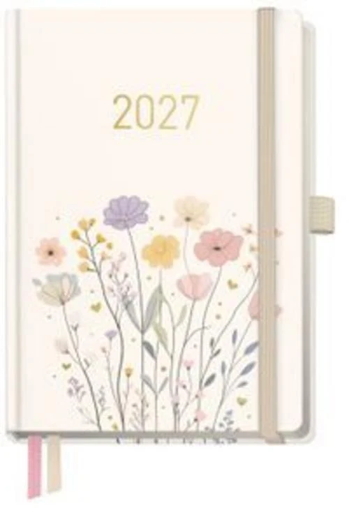 Wochen-Notiz-Timer mini Motiv: Flower Joy 2027 A6+ 2027