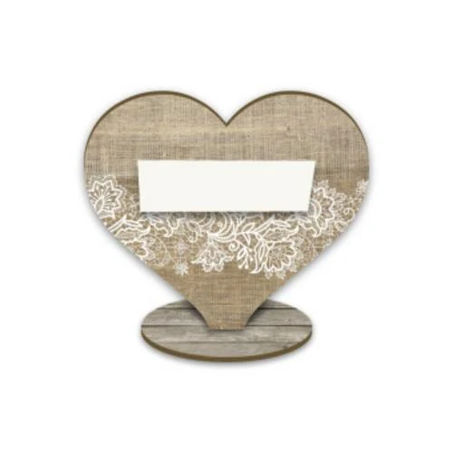 familiawedding 25 Tischkarten zur Hochzeit \"Ja ich Will\" Herz-Design