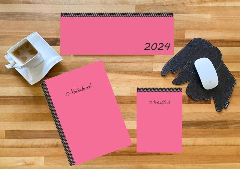 Schreibtisch-Set, m. 1 Kalender, m. 1 Beilage, m. 1 Beilage, 3 Teile