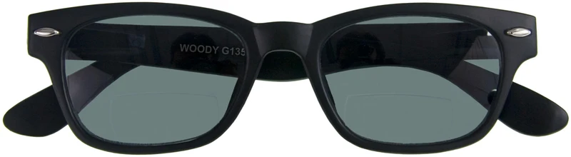 Lesebrille WOODY SUN-BI, schwarz, +2.50 dpt mit Etui