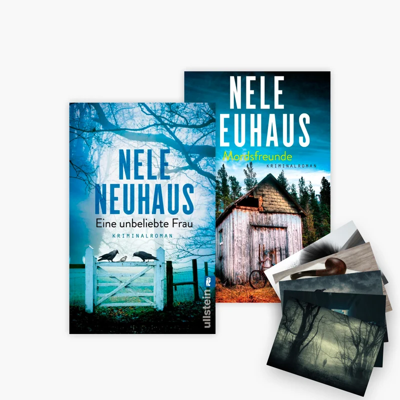 Nele Neuhaus: Taunus-Krimis Band 1+2 plus 1 exklusives Postkartenset