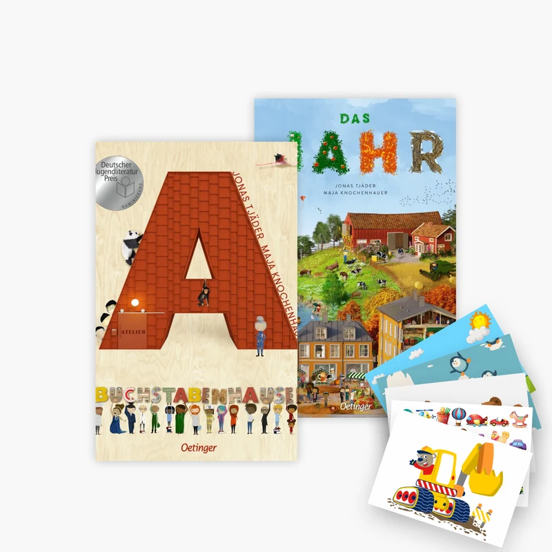 Buchstabenhausen + Das Jahr + 1 exklusives Postkartenset