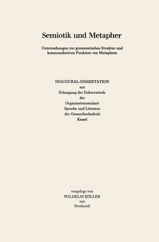Semiotik und Metapher