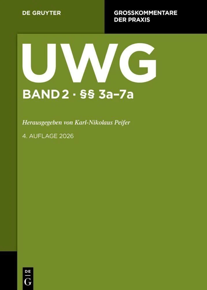 UWG §§ 3a-7a