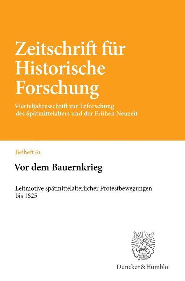 Vor dem Bauernkrieg
